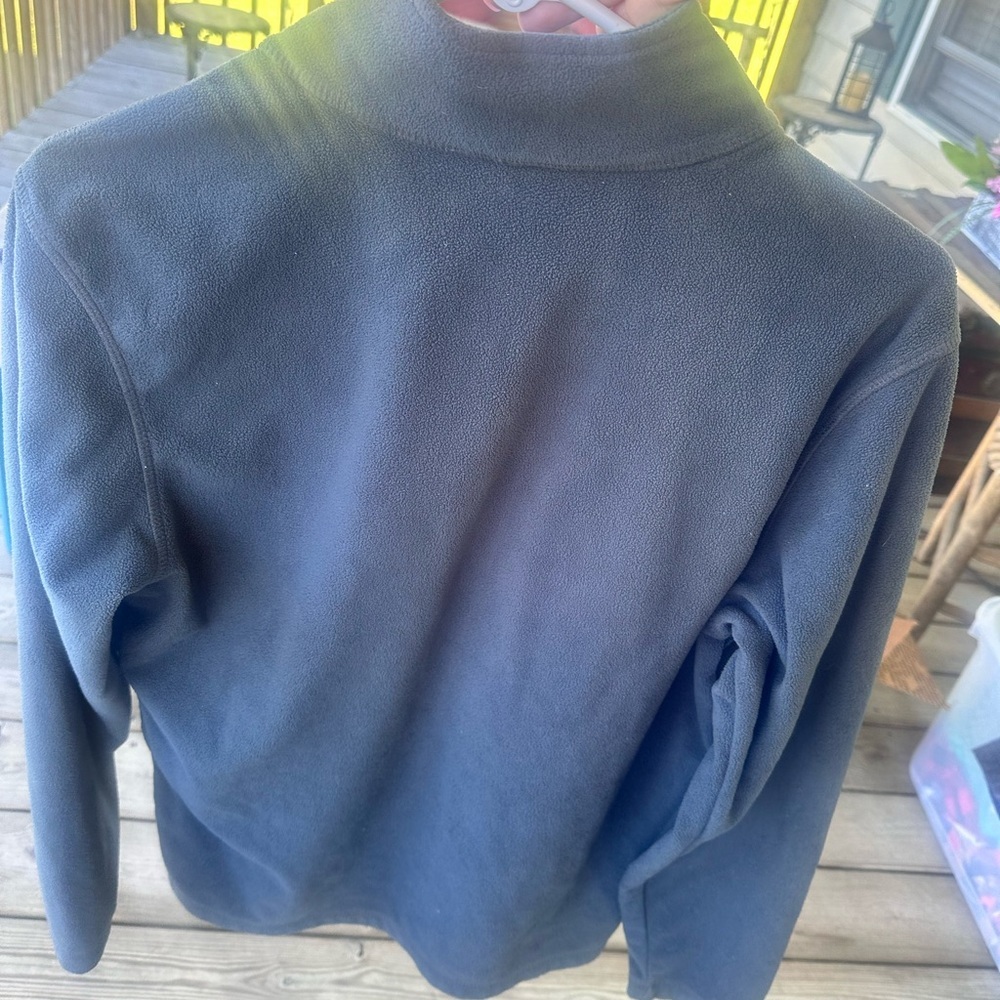 Eddie Bauer Gray Pullover Lightweight Fleece Jack… - image 4